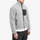 MKI Men's Fur Fleece Track Jacket in Grey