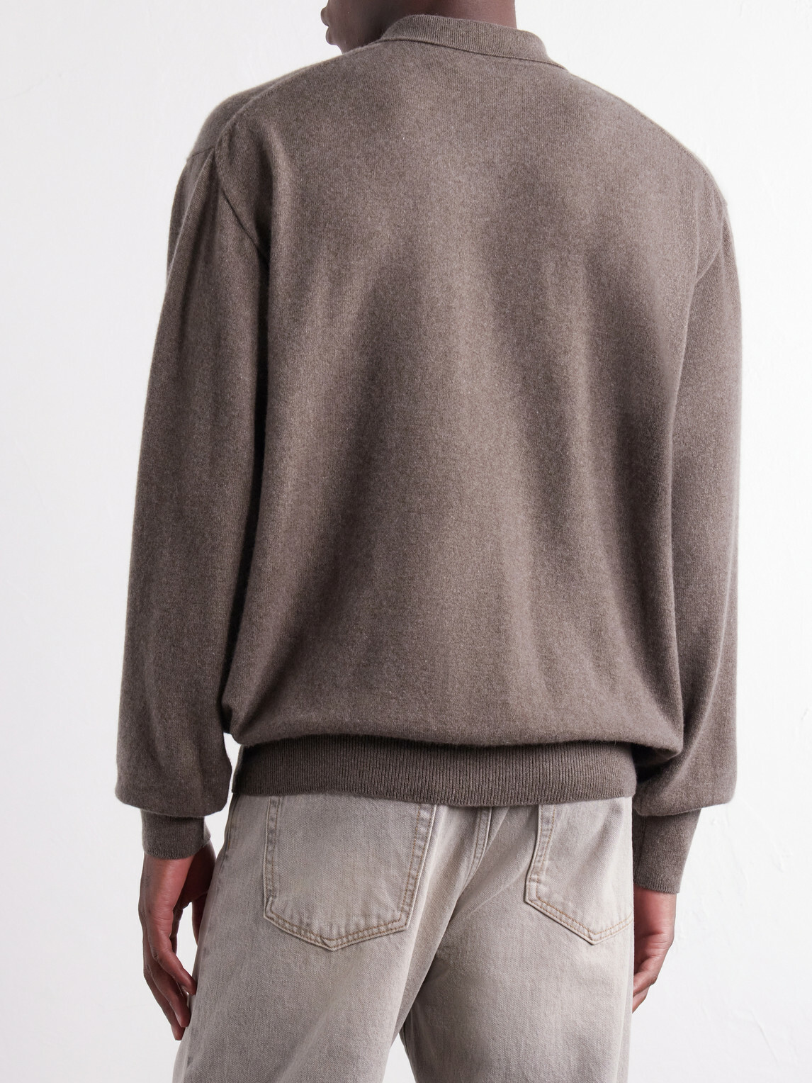ssstein - Cashmere Polo Sweater - Gray
