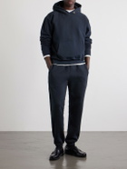 Les Tien - Tapered Garment-Dyed Cotton-Jersey Sweatpants - Black