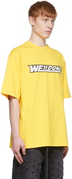 We11done Yellow Cotton T-Shirt