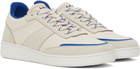 A.P.C. Off-White & Blue Plain Sneakers