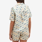 Howlin by Morrison Women's Howlin' Cocktail D’Amore Short Sleeve Shirt - Hemp Print in Sand Howlin' Piano