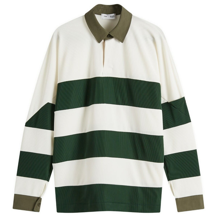 Photo: TOGA ARCHIVES Women's TOGA Code Pique Jersey Polo Shirt in White