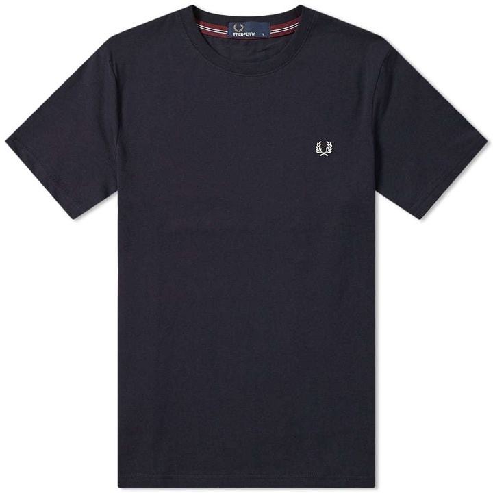 Photo: Fred Perry New Classic Crew Neck Tee Navy