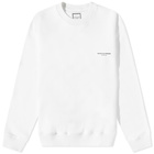 Wooyoungmi Men's Box Logo Crew Sweat in White