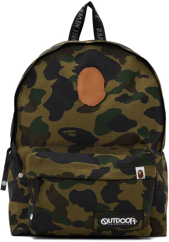 Photo: BAPE Green Outdoor Products Edition 1st Camo Day Backpack