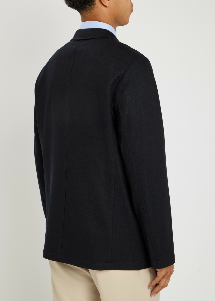 Emporio Armani Wool Blazer Navy