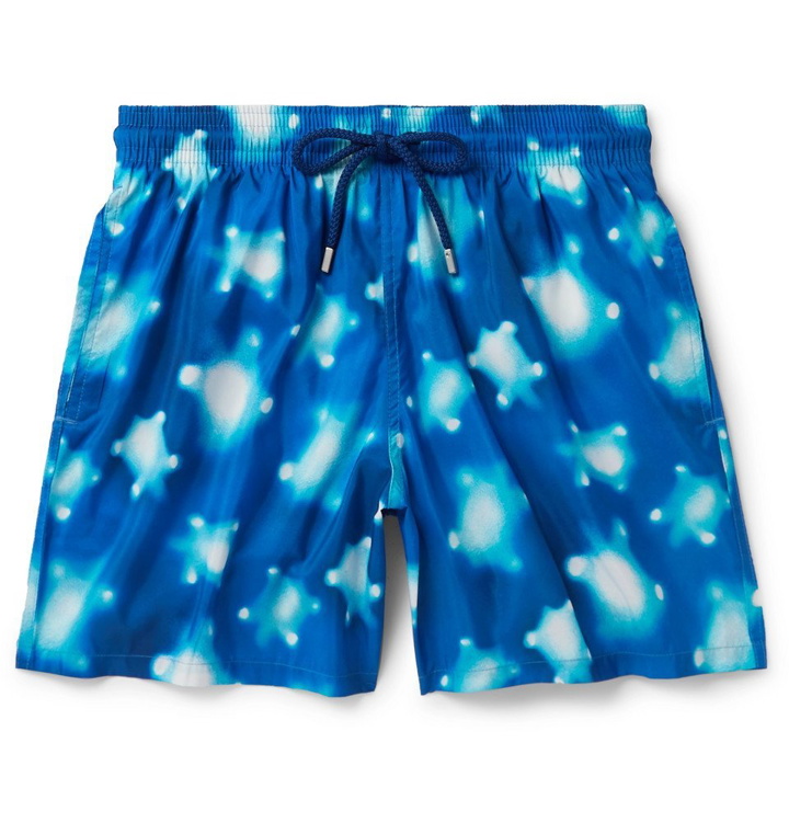 Photo: Vilebrequin - Mahina Slim-Fit Mid-Length Printed Swim Shorts - Blue
