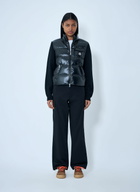 Moncler Quilted Down Gilet with Knit Sleeves
