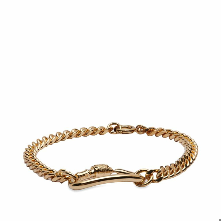 Photo: A.P.C. Men's Lock Bracelet in Gold