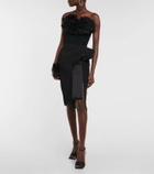 Maticevski Convoy asymmetrical high-rise miniskirt