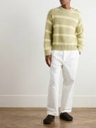 Federico Curradi - Striped Wool-Blend Sweater - Green