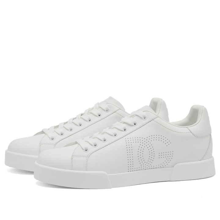 Photo: Dolce & Gabbana Women's Diamante Logo Sneaker in Sneakers