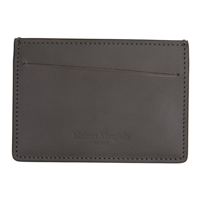 Photo: Maison Margiela Taupe and Black Leather Card Holder