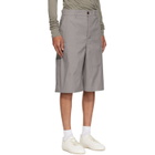 Rick Owens Gray Tower Work Shorts