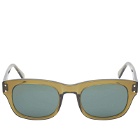 Moscot Nebb Sunglasses in Olive Green