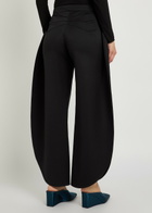 Alaïa Petal Sculpted Wool Trousers Black