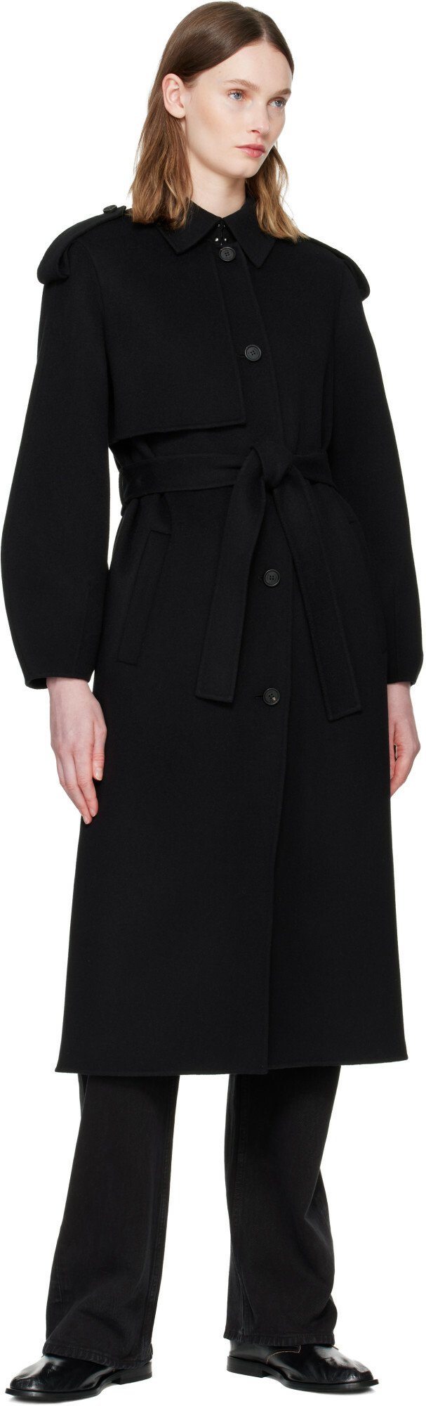MACKAGE Black CEYLA Double-Face Wool Coat