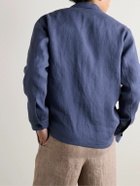 Anderson & Sheppard - Linen Overshirt - Blue