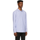Ralph Lauren Purple Label Blue and White Striped Oxford Shirt