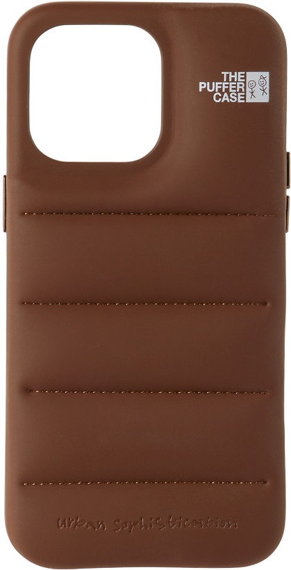 Photo: Urban Sophistication Brown 'The Puffer' iPhone 15 Pro Max Case