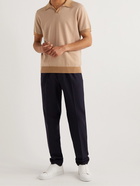 Mr P. - Honeycomb-Knit Organic Cotton Polo Shirt - Neutrals