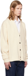Dsquared2 Off-White Y-Neck Cardigan