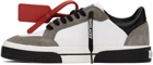 Off-White White & Gray New Low Vulcanized Sneakers