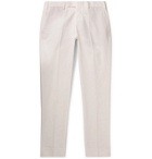 SALLE PRIVÉE - Gehry Slim-Fit Cotton and Linen-Blend Chinos - White