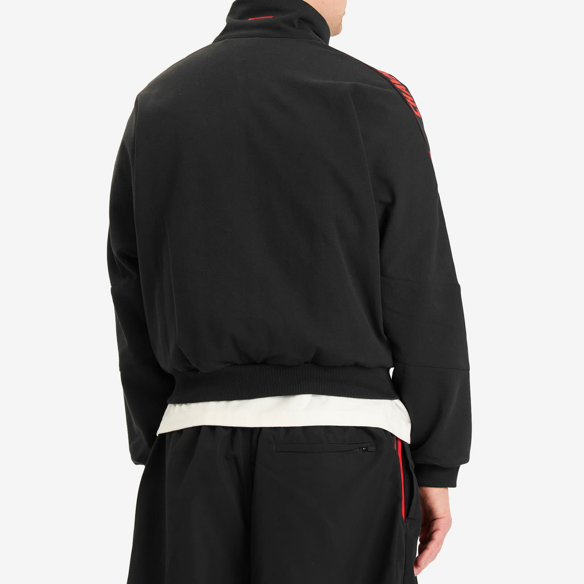 Adidas Men's x Willy Chavarria KNIT TRACKTOP in Black adidas