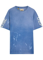 Gallery Dept. Painted French Collector Distressed Cotton T-shirt Blue