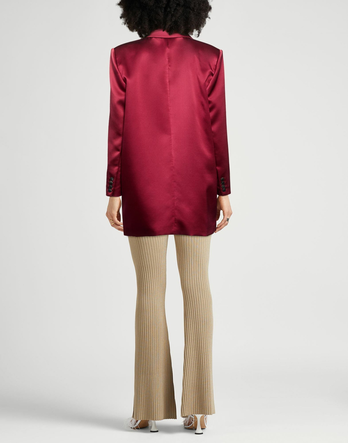 Magda Butrym Womens Blazer Burgundy