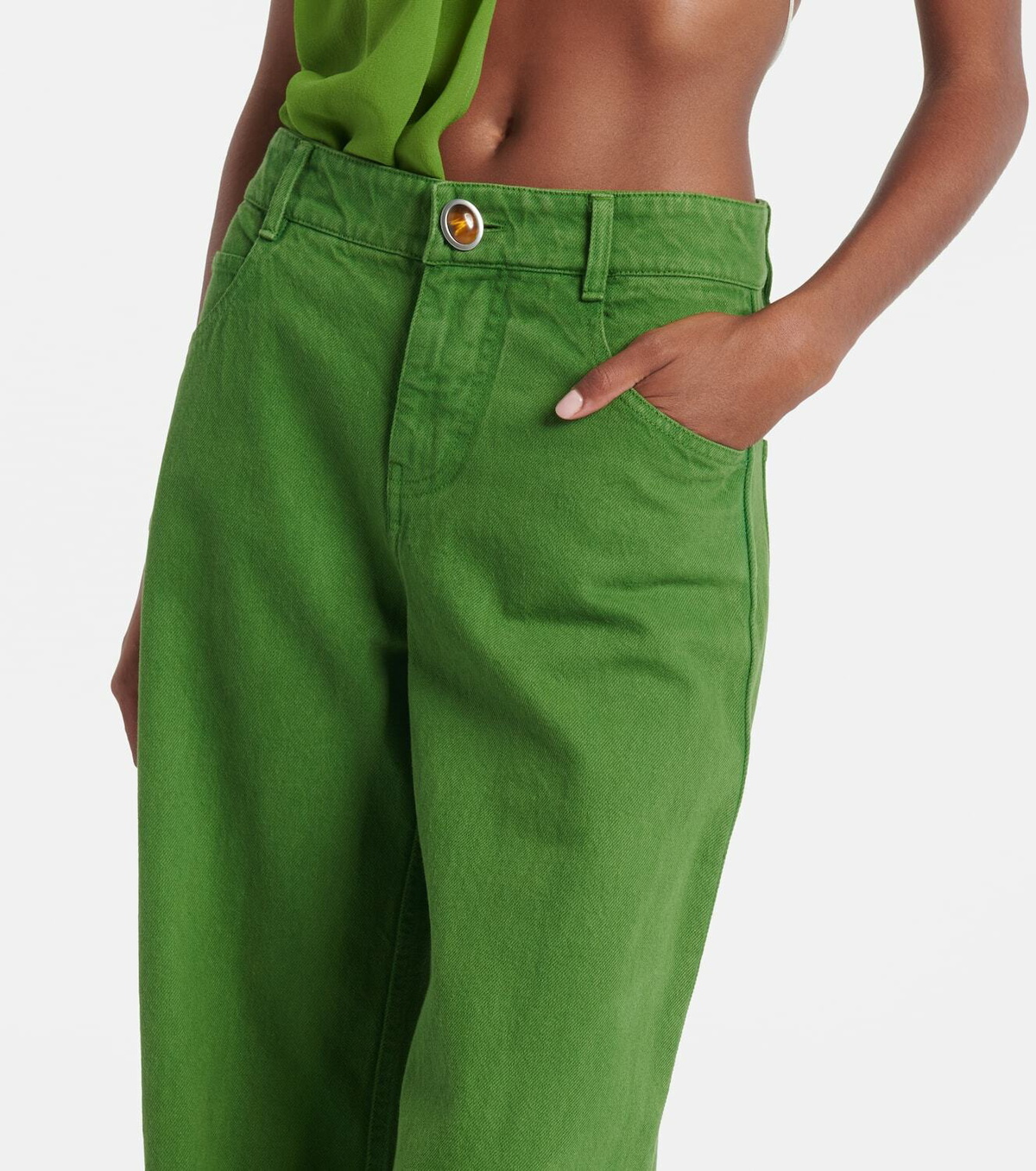 Christopher Esber Mid-rise wide-leg jeans