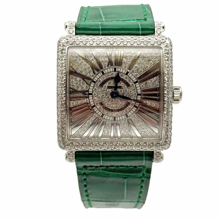 Photo: Franck Muller Master Square Quartz Diamond Ladies Watch 6002 L QZ D CD-GRN