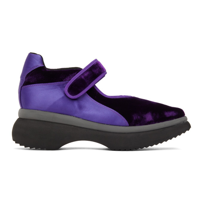 Paula Canovas Del Vas Purple Velvet Diablo Sneakers Paula Canovas