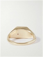 Seb Brown - Angle Recycled Gold Sapphire Ring - Gold