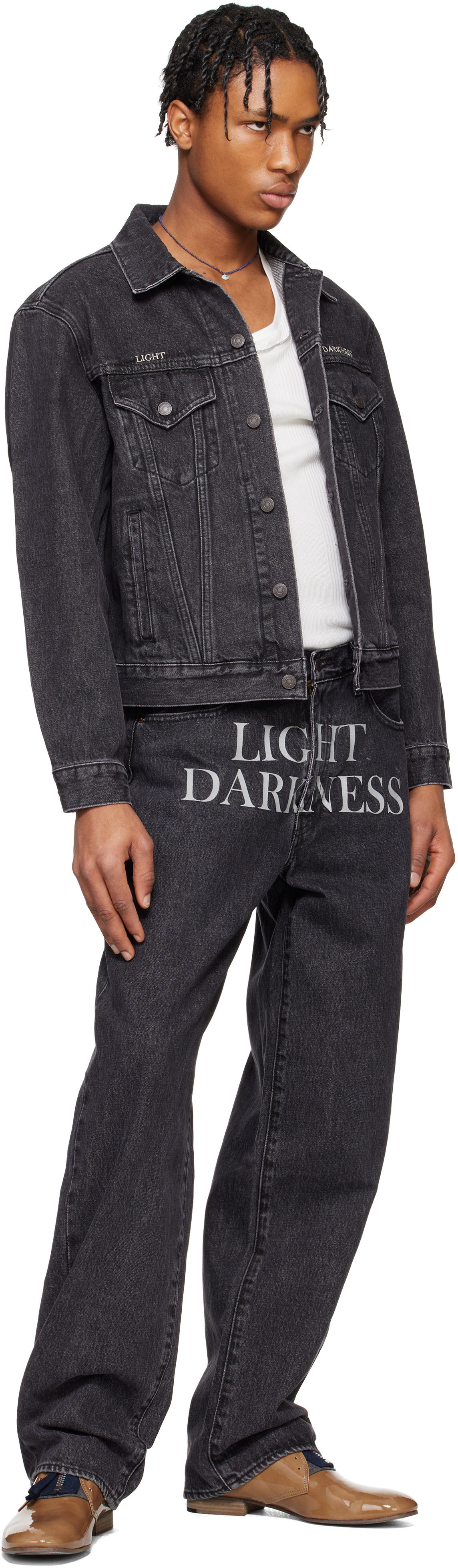 UNDERCOVER Gray Levi's Edition Baggy Jeans