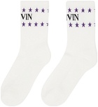 Lanvin White Future Edition Stars Socks