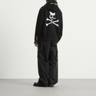 MASTERMIND WORLD Men's OG Embroidery-Ish Zip-Up Hoodie in Black