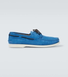 Kiton Suede boat shoes