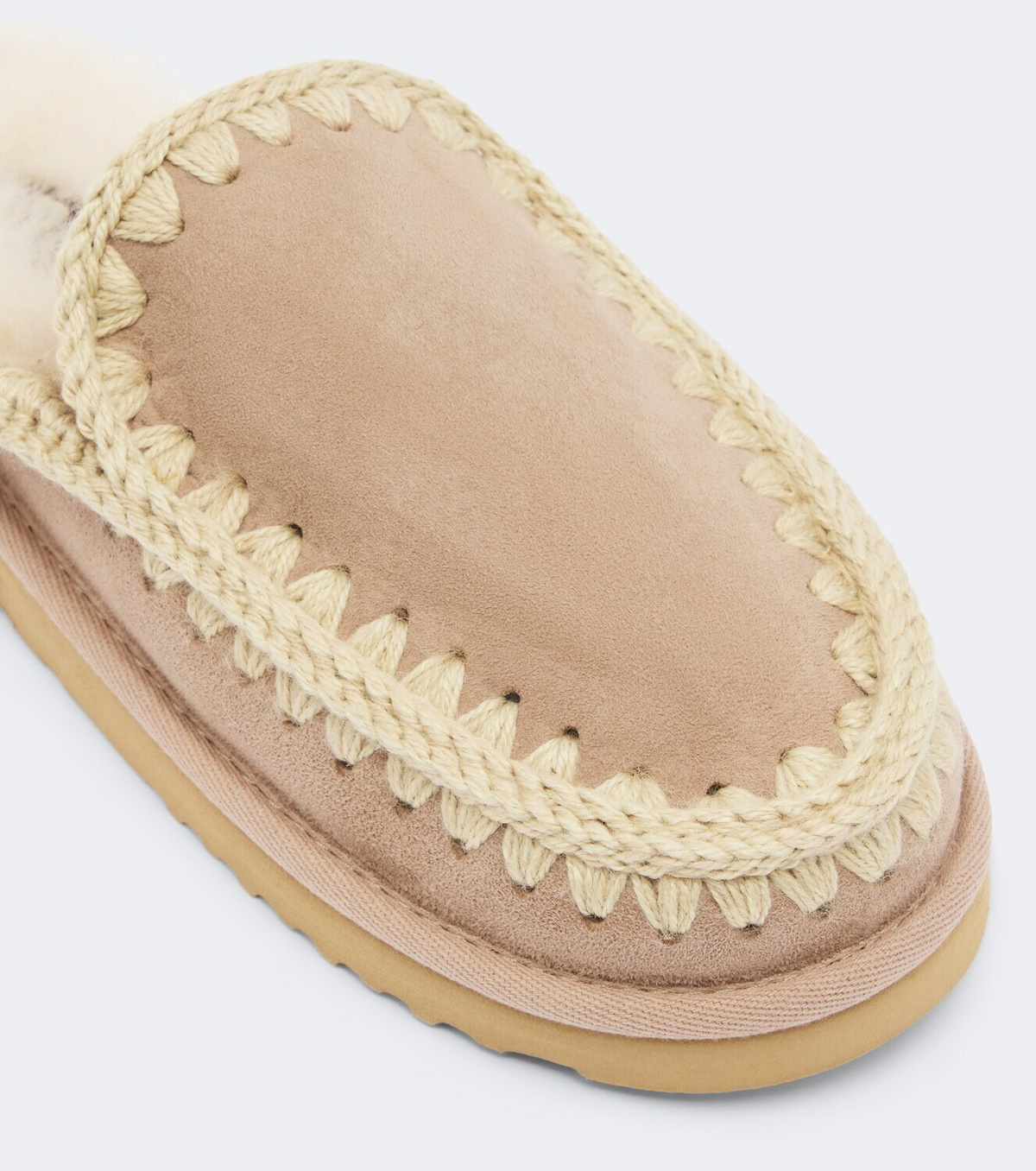 Mou Shearling-lined suede mules