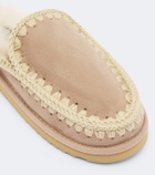 Mou Shearling-lined suede mules
