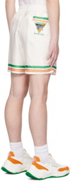 Casablanca White 'Tennis Club' Shorts