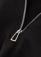 PS Paul Smith Appliquéd Half-zip Cotton Sweatshirt Black