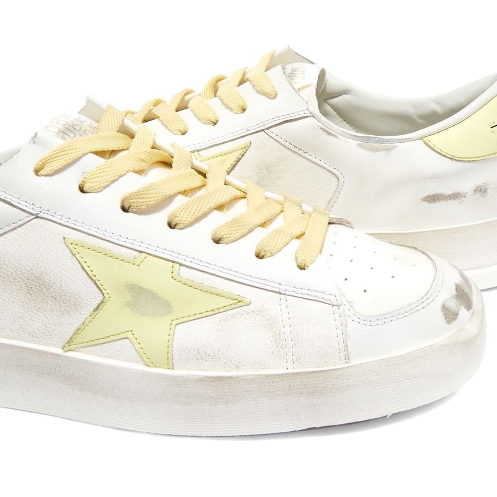 【送料&関税込】Golden  Stardan Sneakers Stardan LAB in silver leather and mesh with golden star and