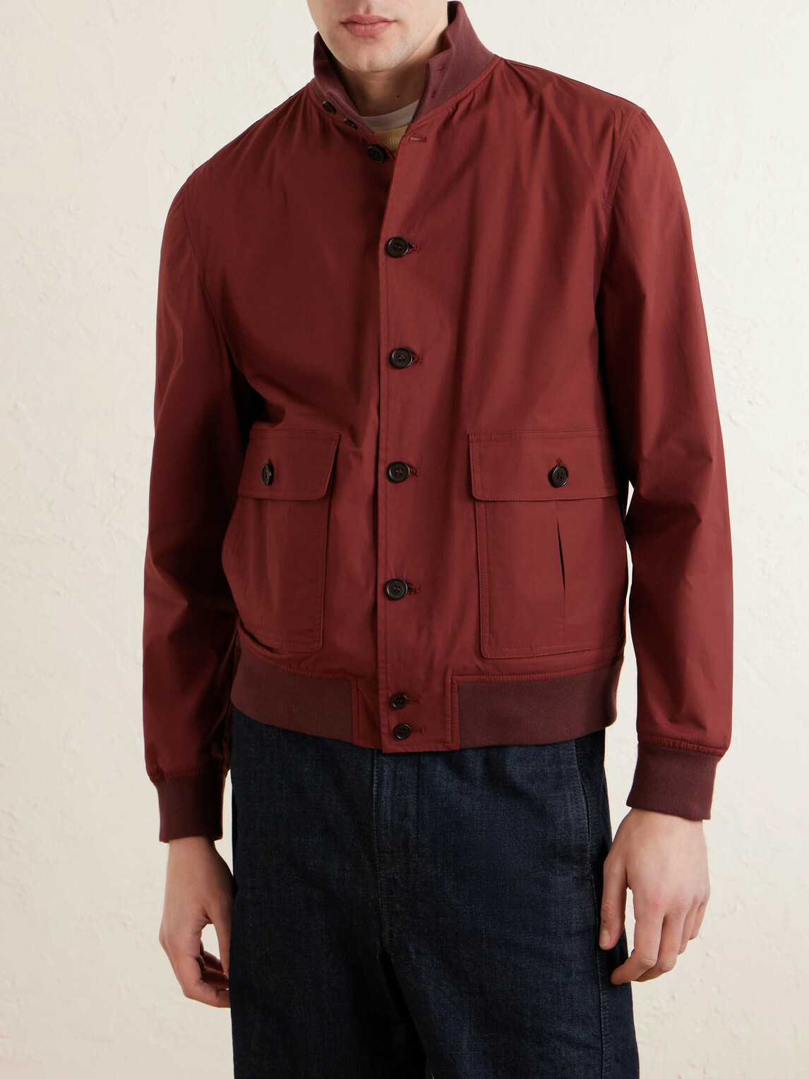 Valstar - Valstarino Cotton-Blend Bomber Jacket - Red