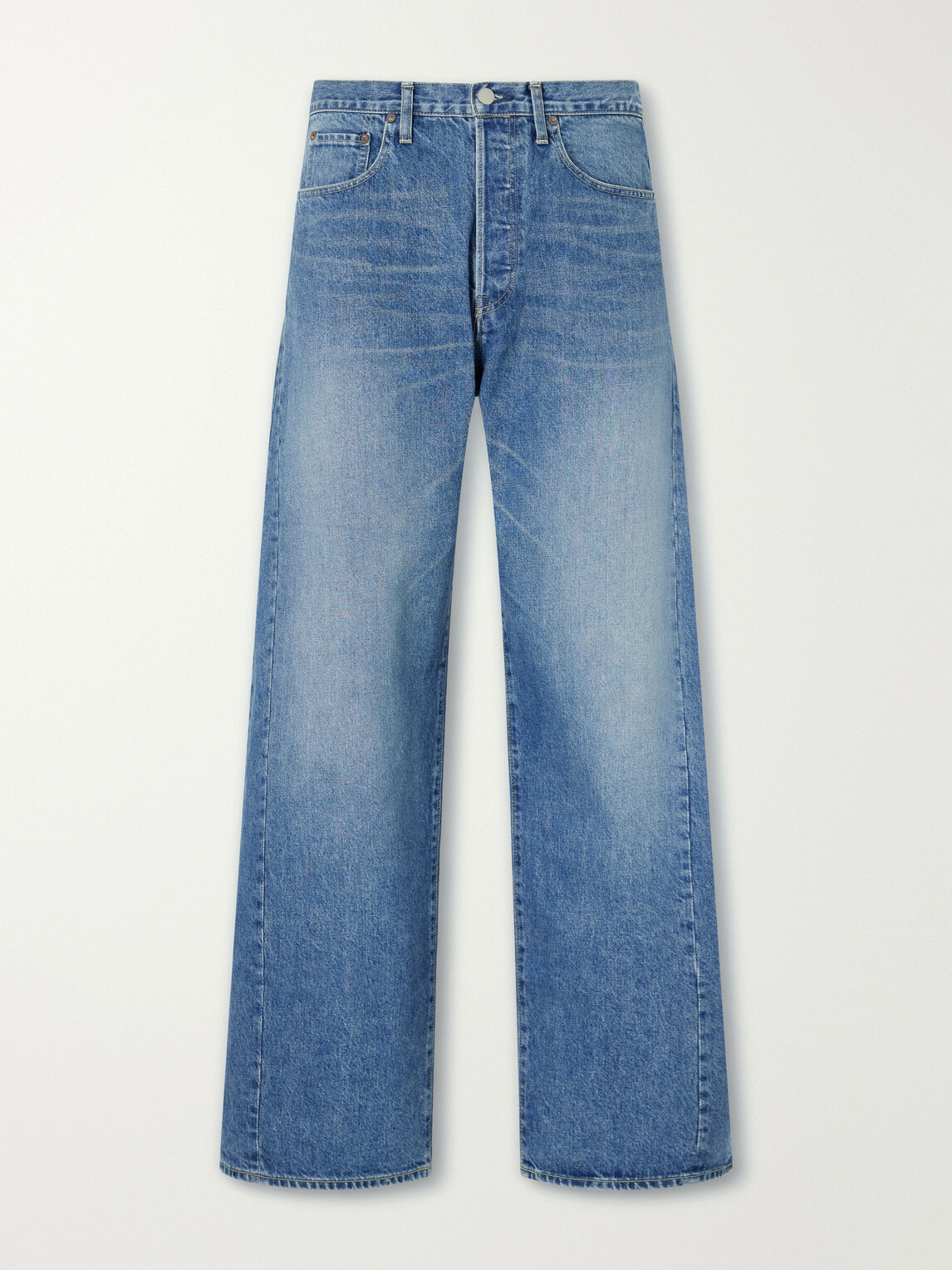 ssstein - Deformation Panelled Wide-Leg Jeans - Blue