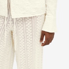Holzweiler Women's Thiril Crochet Knit Trousers in White