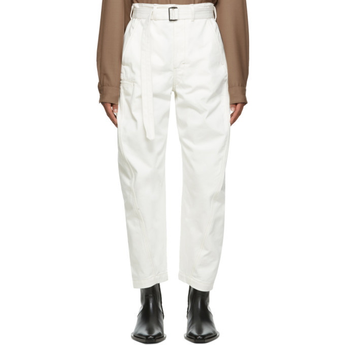 Photo: Lemaire White Heavy Twisted Jeans