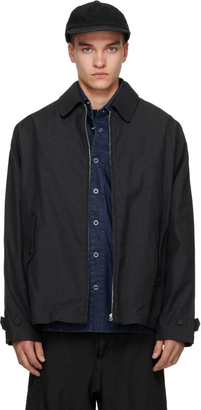 Photo: Comme des Garçons Homme Gray Cotton Wool Serge Jacket